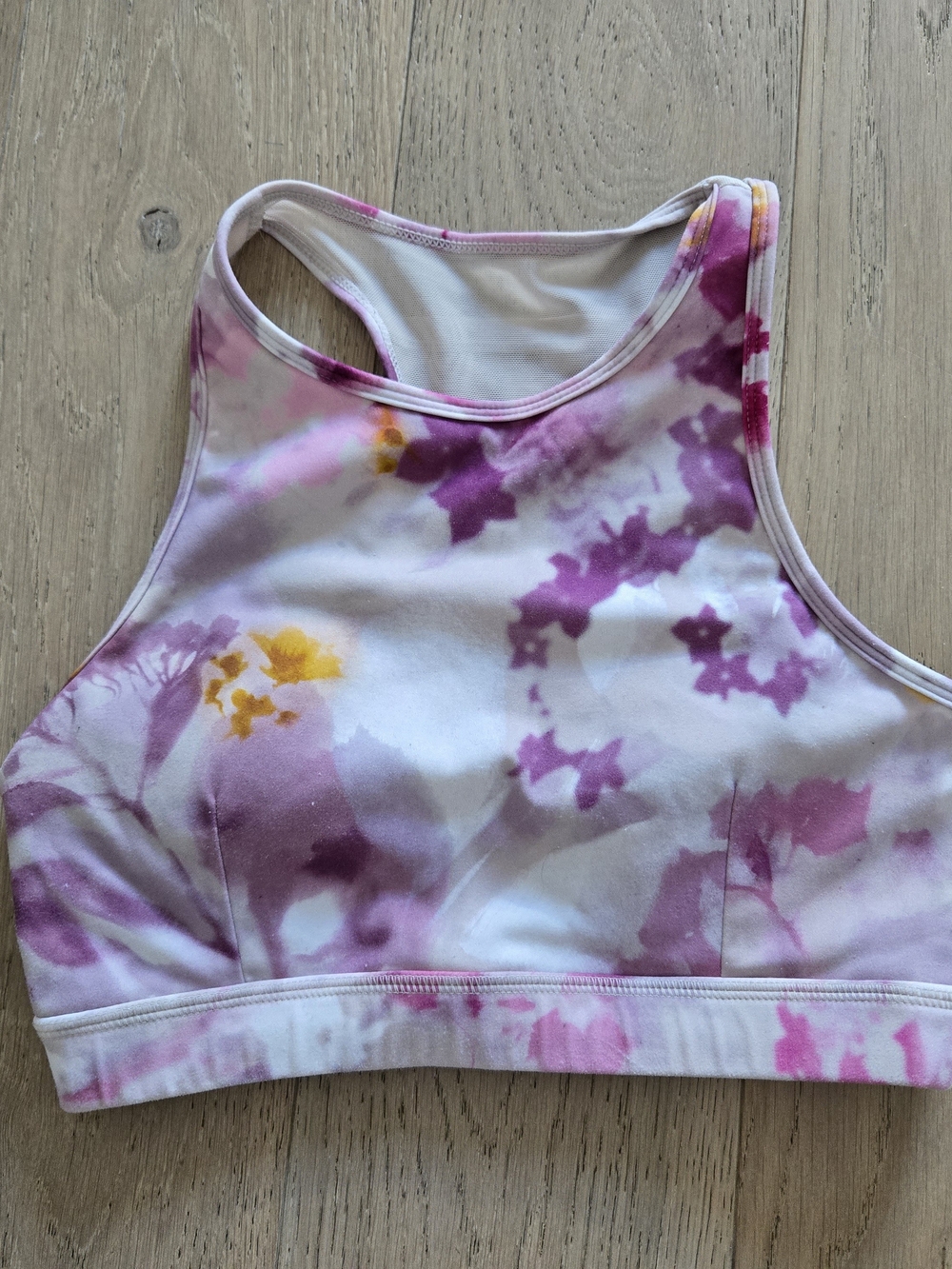 Mono B Tie-Dye Pink & Purple Sports Bra